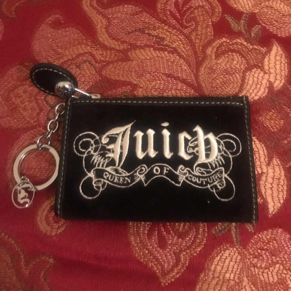 Juicy couture coin key chain wallet.
